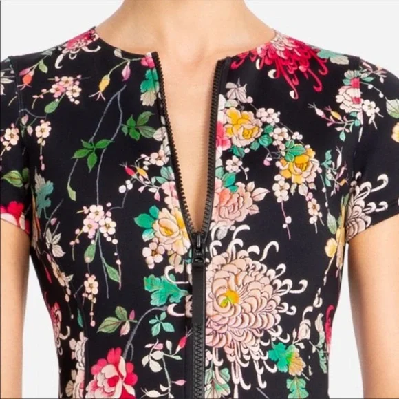 Johnny Was Mono Neoprene One Piece Swimsuit - Picture 6 of 9